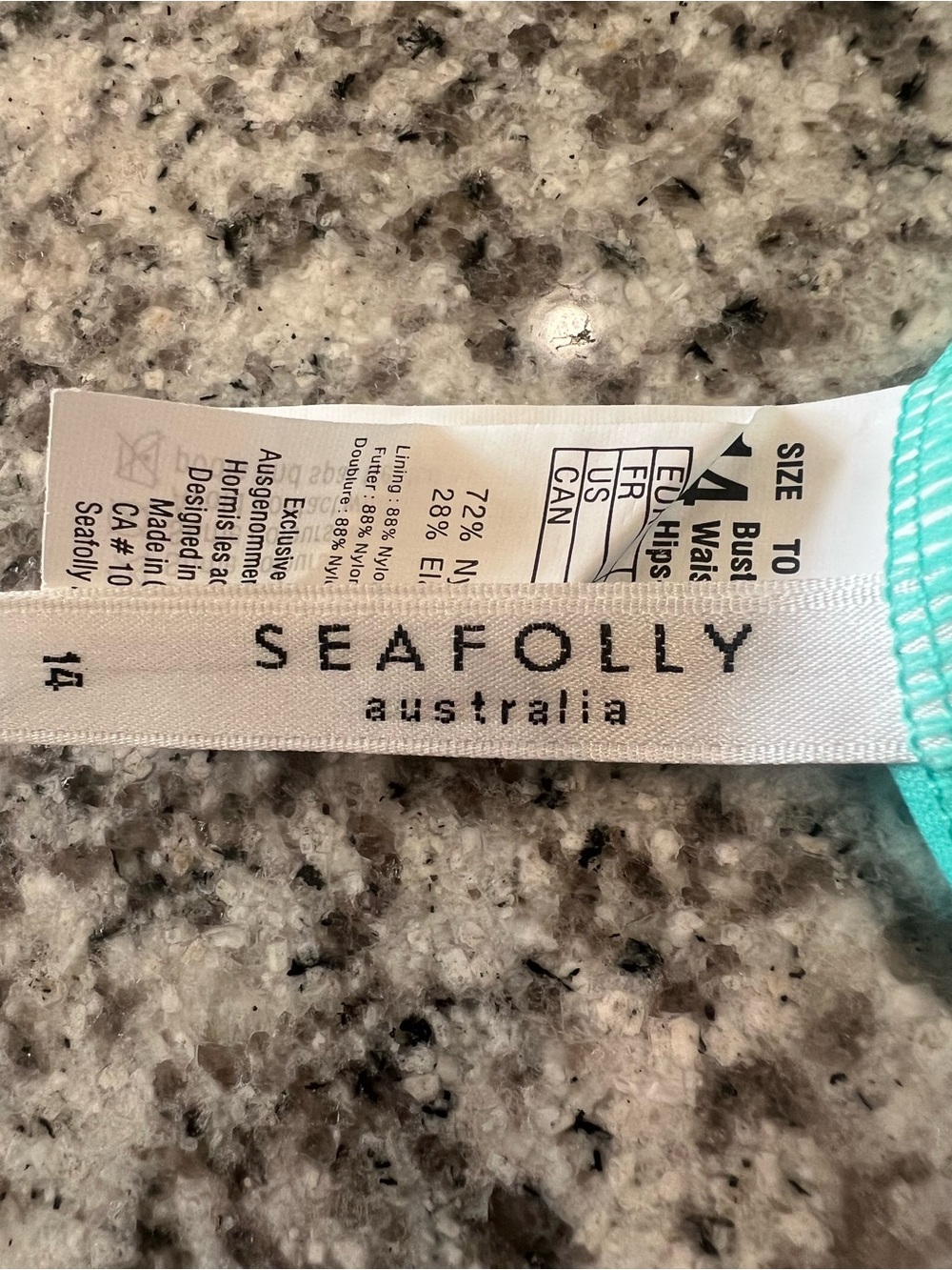 Seafolly Floral Ruched Front Boy-Leg One-Piece Halter Swimsuit Size 14 - Picture 5 of 9